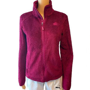 The North Face Full Zip Purple Fleece Cozy Jacket Women Size XS Pockets
